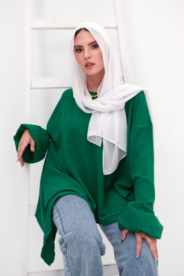 Flowy Green Blouse