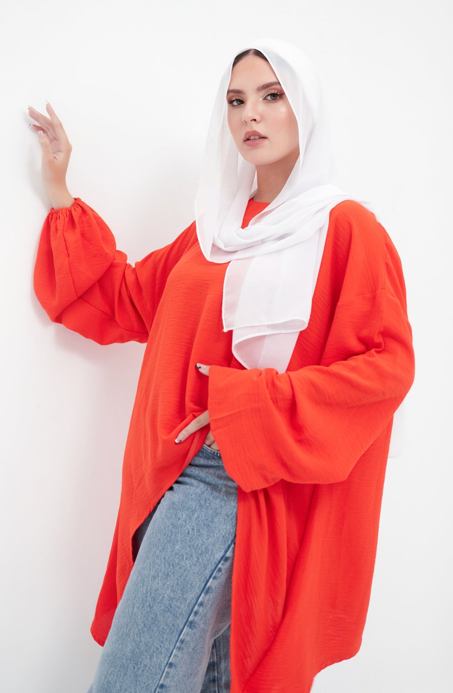 Flowy Orange Blouse