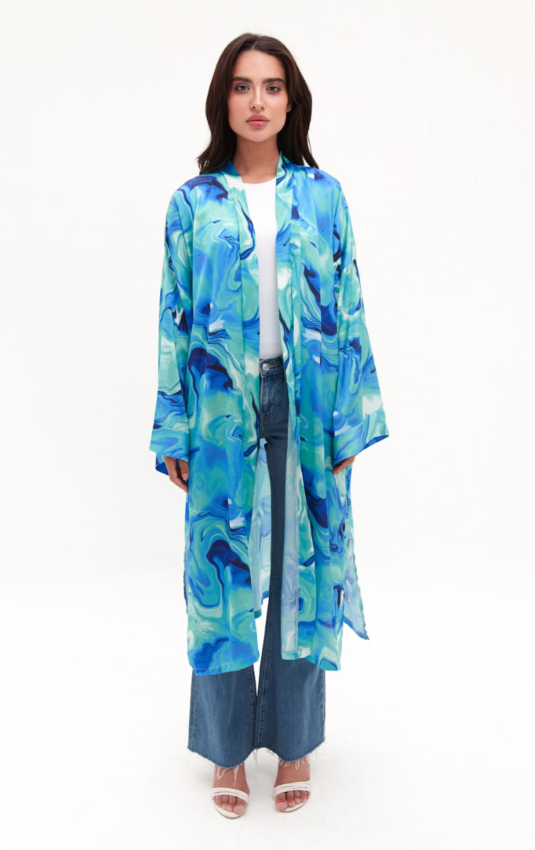Eva Shades Of Blue Kimono