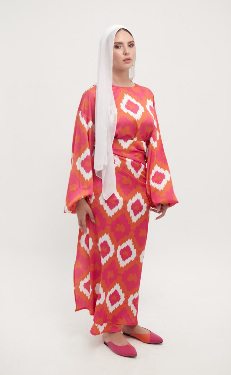 Printed Bow Dress