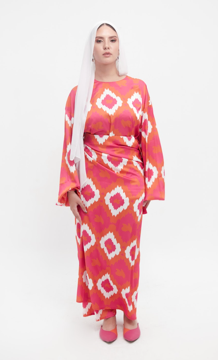 Printed Bow Dress