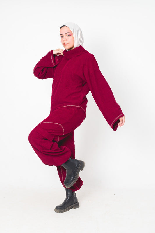 Diva Maroon Set